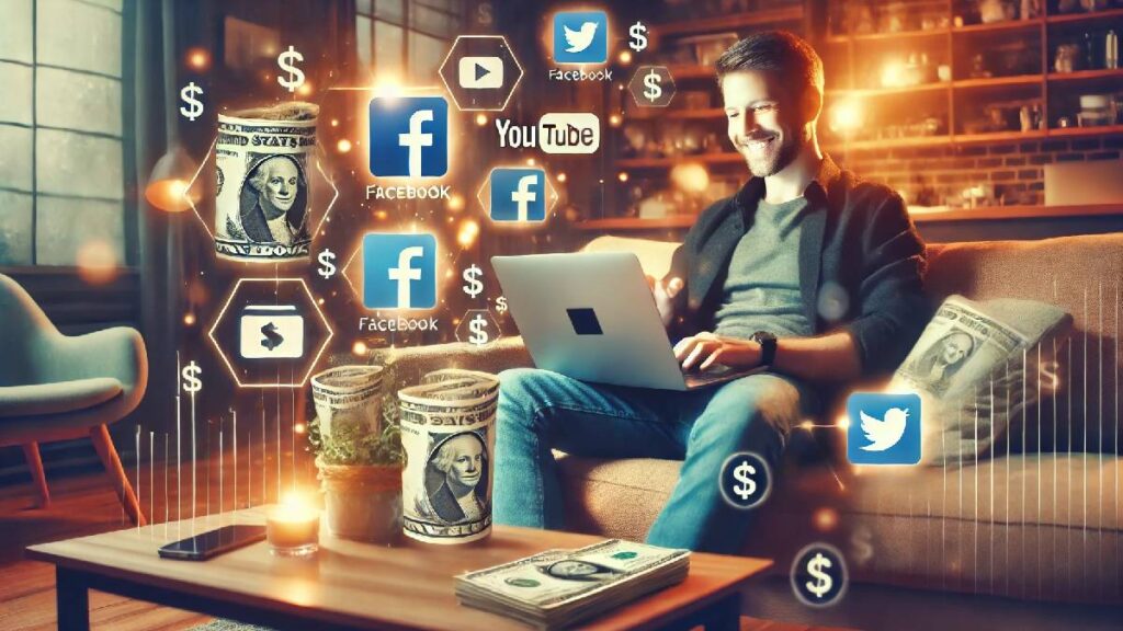 Spend just $1 and learn how to make money from Facebook, Twitter, and YouTube