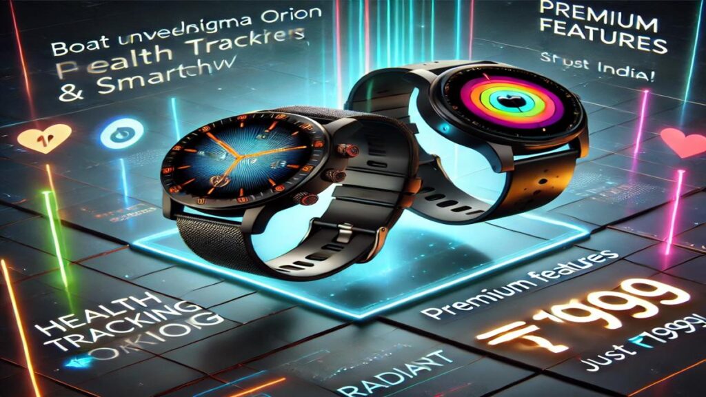 "boAt Unveils Enigma & Orion Radiant Smartwatches in India Starting at Just ₹1999 – Features, Specs, and Availability!"